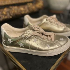Veja for Madewell gold sneakers